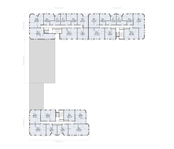 Количество комнат: 3,  79.68 кв.м.