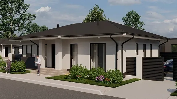 Коттедж, 100 кв.м.,  (участок 6)