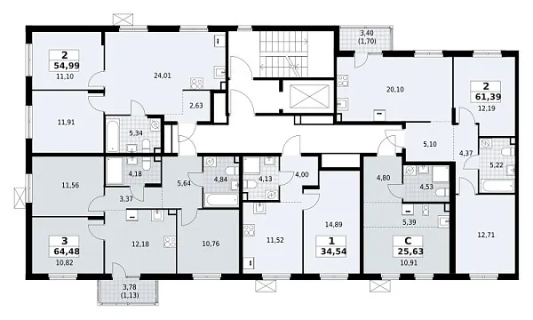 Количество комнат: 1,  34.54 кв.м.