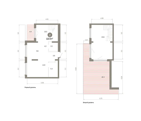 Количество комнат: 2,  122.56 кв.м.