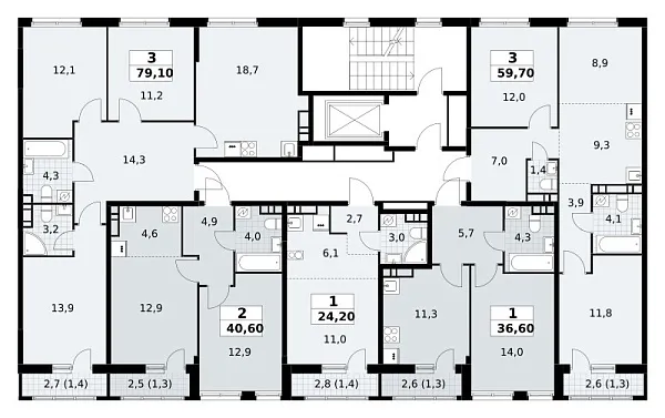 Количество комнат: 1,  36.6 кв.м.