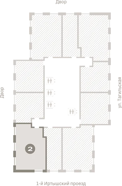Количество комнат: 2,  59.5 кв.м.