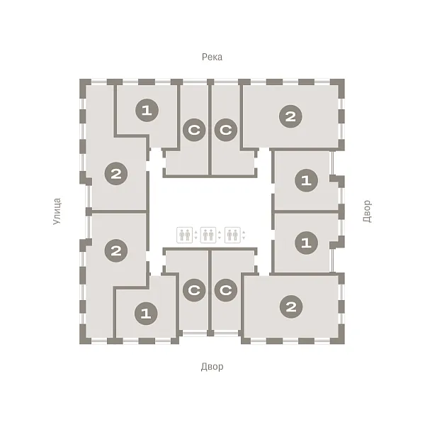 Количество комнат: 2,  67.59 кв.м.