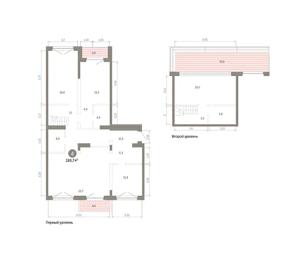 Количество комнат: 4,  180.66 кв.м.