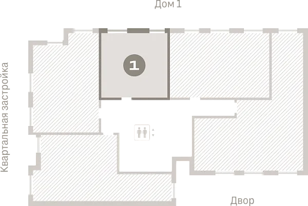 Количество комнат: 1,  43.3 кв.м.