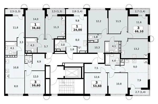 Количество комнат: 1,  36.6 кв.м.