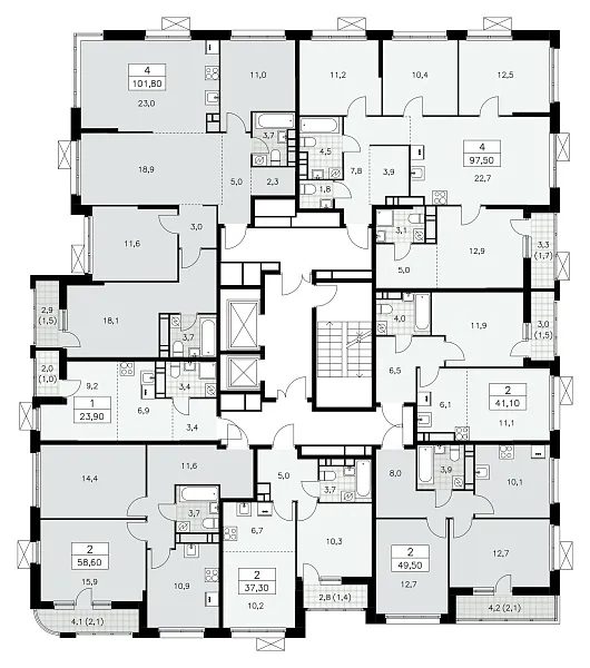 Количество комнат:,   кв.м.