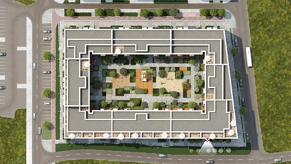 Количество комнат: Студия,  25.5 кв.м.