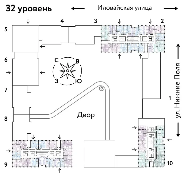Количество комнат: 2,  43.3 кв.м.