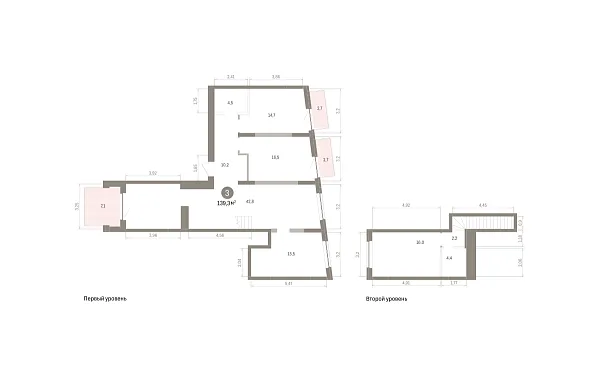 Количество комнат: 3,  139.3 кв.м.