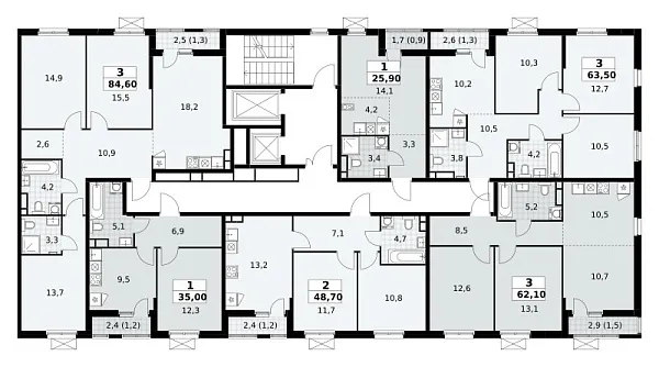Количество комнат: 1,  25.9 кв.м.