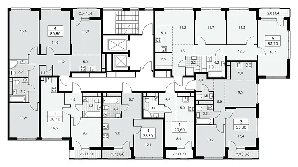 Количество комнат: 1,  23.6 кв.м.