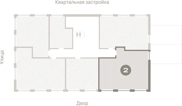 Количество комнат: 2,  97.49 кв.м.