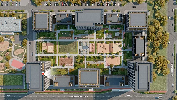 Количество комнат: 2,  58.5 кв.м.