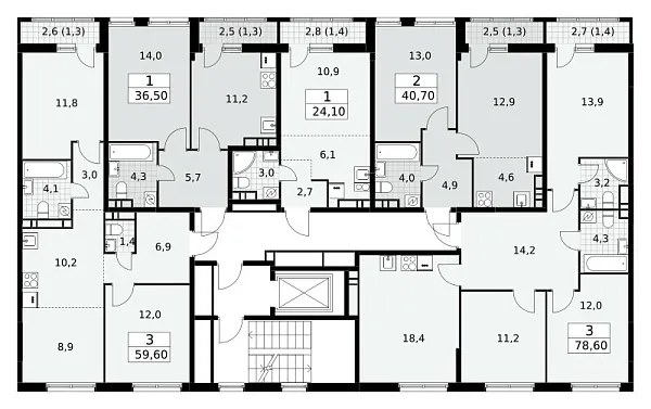 Количество комнат: 1,  36.5 кв.м.