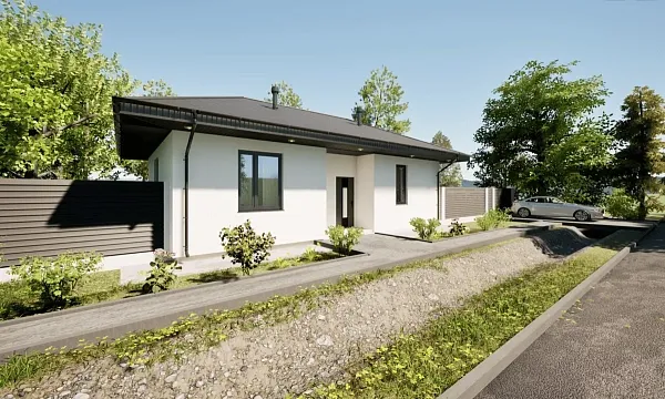 Коттедж, 63 кв.м.,  (участок 25)