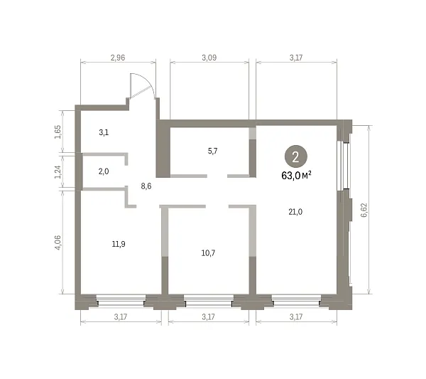 Количество комнат:,   кв.м.