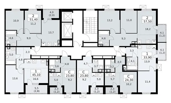 Количество комнат: 1,  23.8 кв.м.
