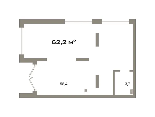 Торговые помещения, 62 кв.м., Калининский, ​Томская, 52 к6 стр