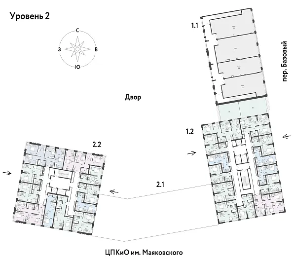 Количество комнат: 2,  39.09 кв.м.