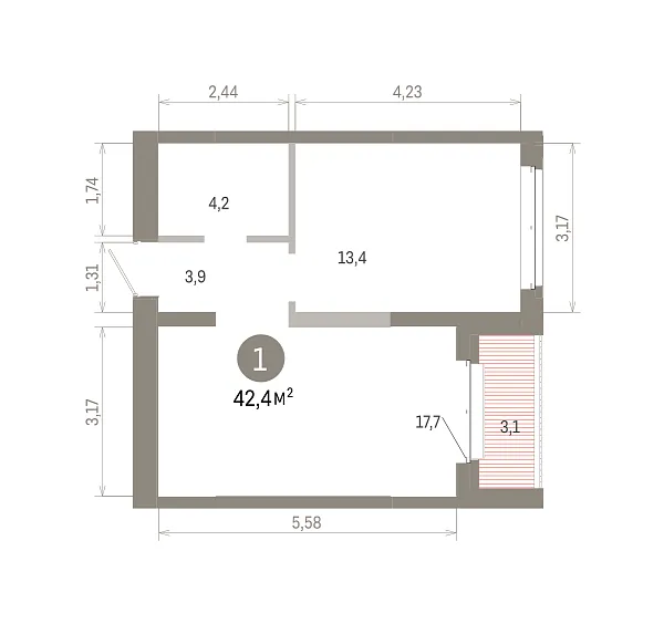 Количество комнат:,   кв.м.