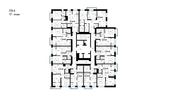 Количество комнат: 2,  65.92 кв.м.