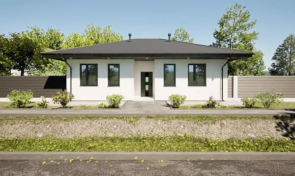 Коттедж, 83 кв.м.,  (участок 22)