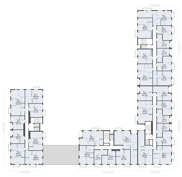 Количество комнат: 2,  75.67 кв.м.