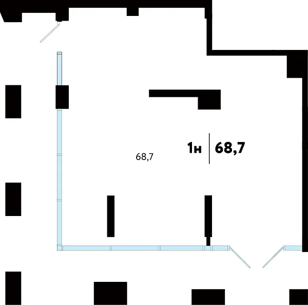 Помещения свободного назначения, 68 кв.м., Ленинский, ул Судостроителей, 50