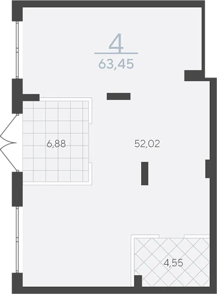 Офисные помещения, 64 кв.м., Василия Шамова, 8