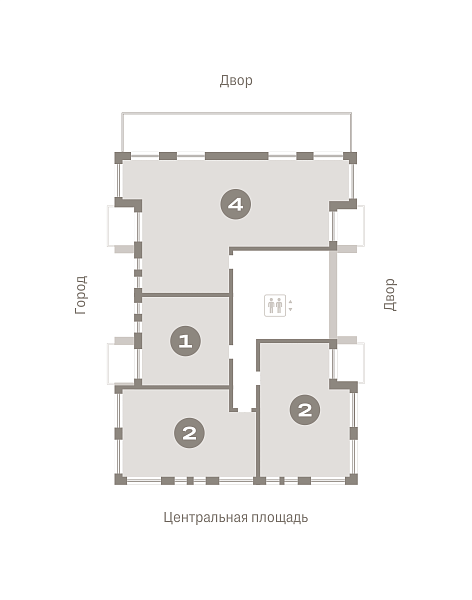 Количество комнат: 2,  64.5 кв.м.