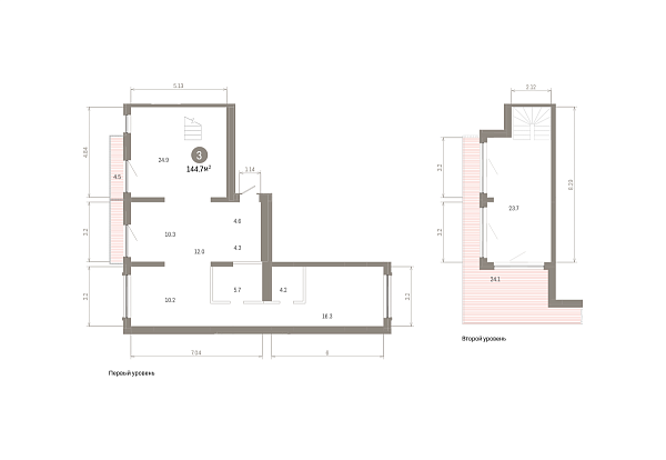Количество комнат: 3,  144.66 кв.м.