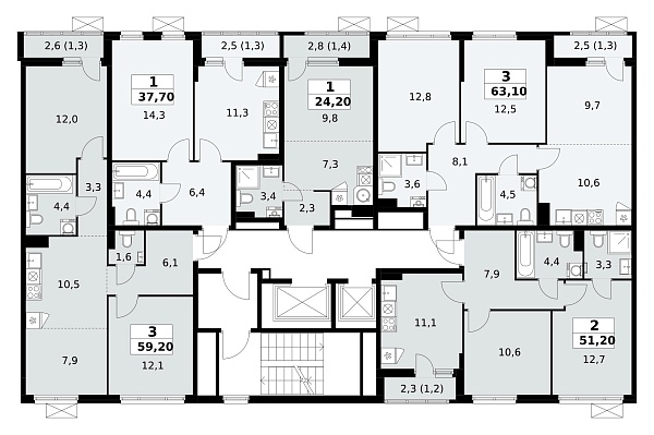 Количество комнат: 1,  37.7 кв.м.