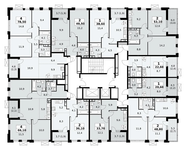 Количество комнат: 1,  22.6 кв.м.