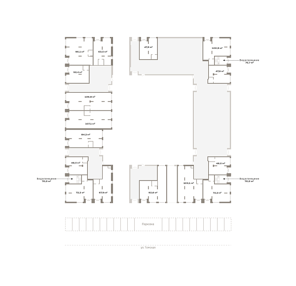 Торговые помещения, 52 кв.м.