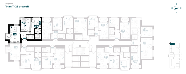Количество комнат: 2,  68.9 кв.м.