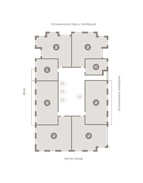 Количество комнат: 2,  96.76 кв.м.