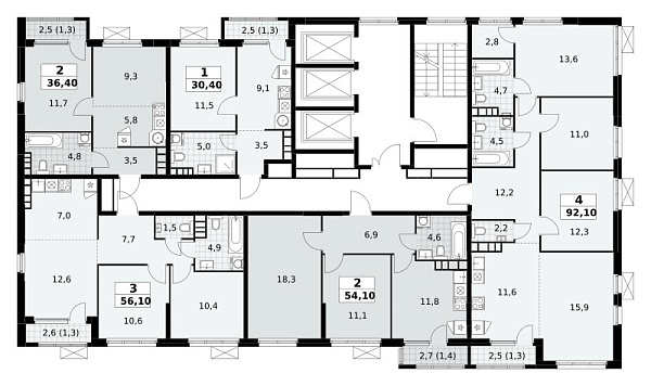Количество комнат: 1,  30.4 кв.м.