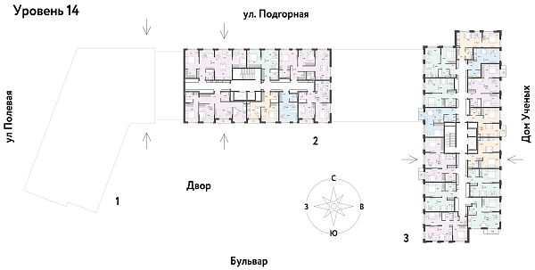 Количество комнат: 2,  43.58 кв.м.