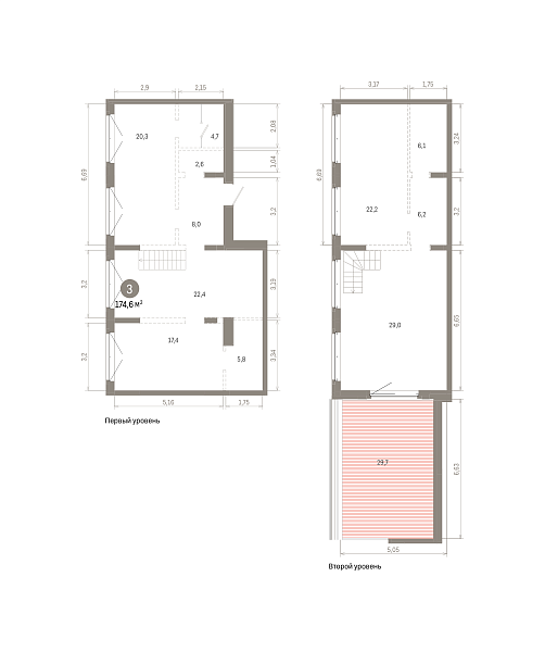 Количество комнат: 3,  174.55 кв.м.