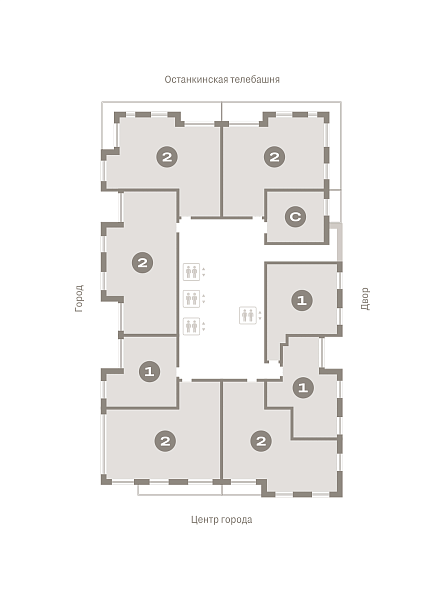 Количество комнат: 2,  83.24 кв.м.