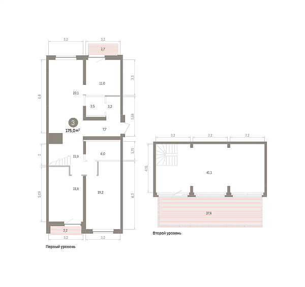 Количество комнат: 3,  175 кв.м.