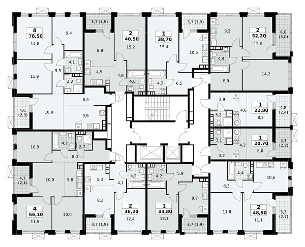 Количество комнат: 1,  22.8 кв.м.