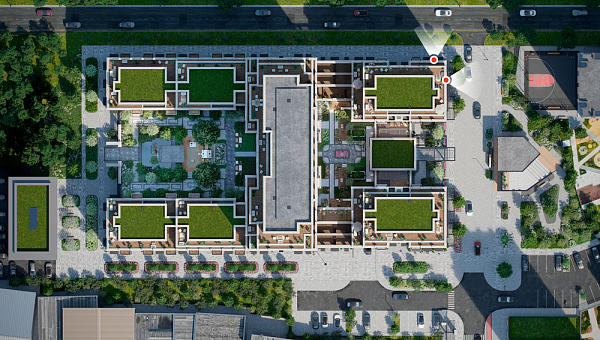 Количество комнат: 2,  60.7 кв.м.