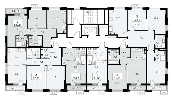 Количество комнат: 1,  21.4 кв.м.