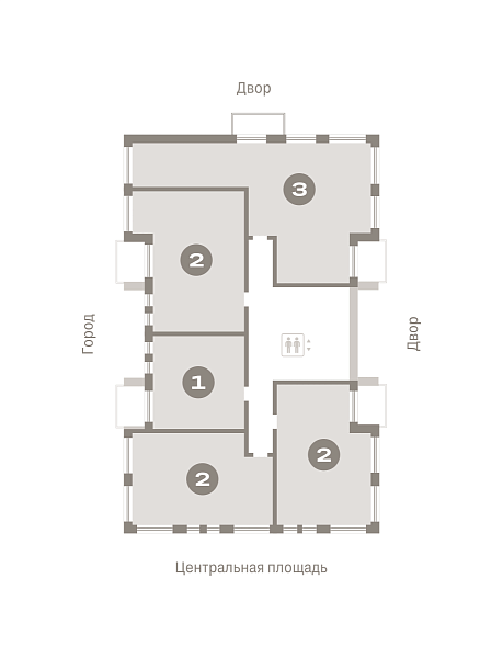 Количество комнат: 2,  71.3 кв.м.