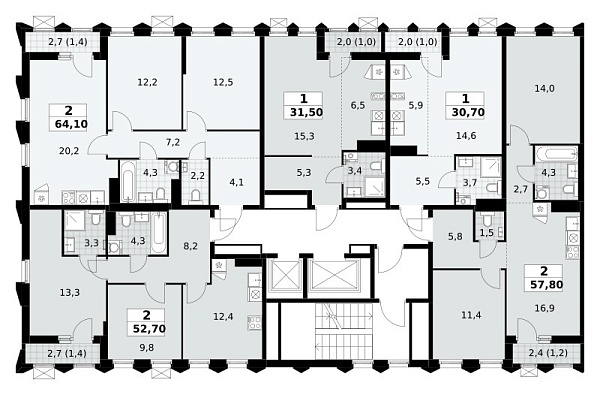Количество комнат: 1,  31.5 кв.м.
