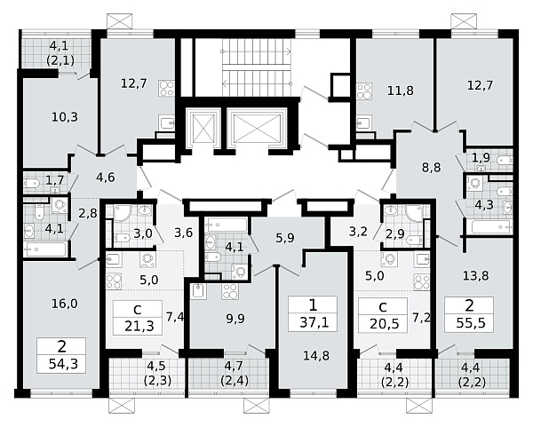 Количество комнат: 1,  21.2 кв.м.