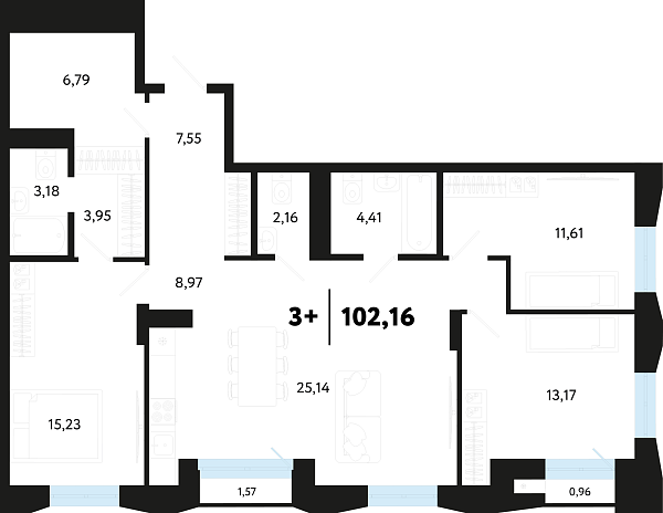 Количество комнат:,   кв.м.