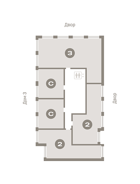 Количество комнат: Студия,  34.06 кв.м.